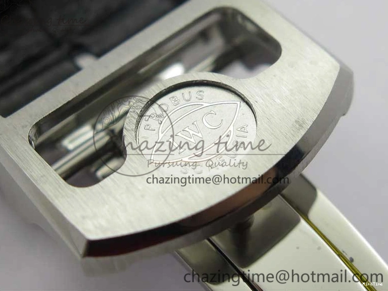 MIROTIME 0314 Portugieser Perpetual Calendar IW503301 V9F 1:1 Best Edition Silver Dial on Black Leather Strap A EyeCatching 7116